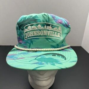 Vintage 90s Floral Johnsonville SnapBack Hat